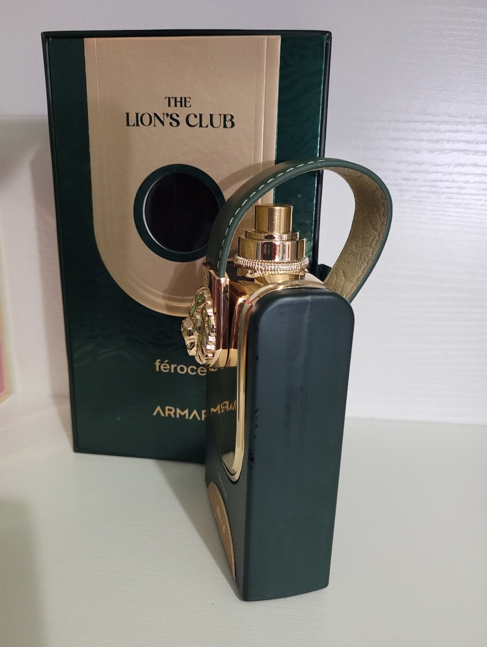 New! The Lion's Club Féroce Men's Fragrance - Dark Green & Gold - Picture 3 of 5